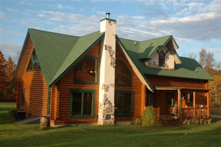 Chalet Style Log Home